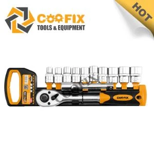 Įrankių komplektas Rankiniai įrankiai 3/8 'DR 11 vnt. Reguliuojamas Allen Wrench ir lizdų rinkinys Novelty Tool